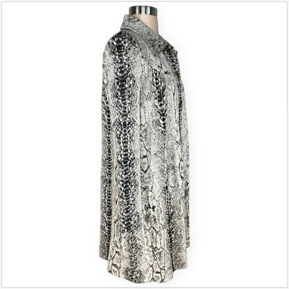St. John Collection Snake Animal Pattern Knit Swing Jacket Coat $1595 NWT New 2 - Picture 3 of 5